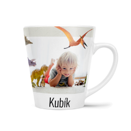 Fotohrnček latte malý - originálny darček - Dinosaurus